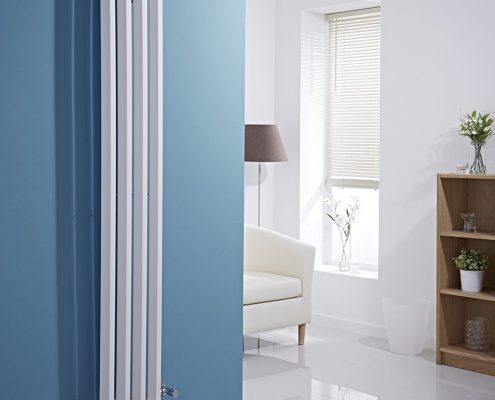 Milano Viti - White Vertical Diamond Panel Designer Radiator